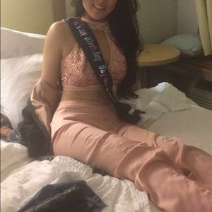 Fashionova Satin pink set